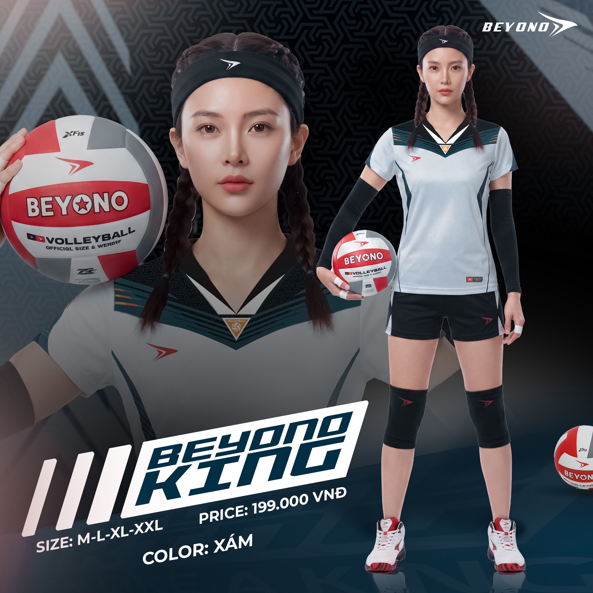 Quần áo bóng chuyền Nữ Beyono King  II 