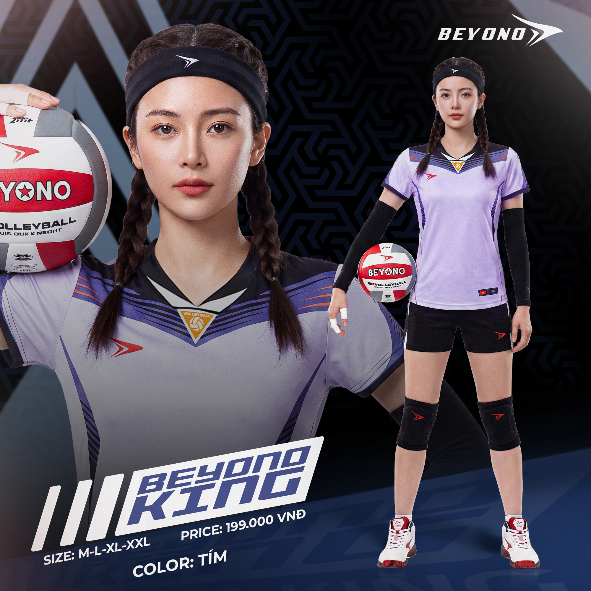Quần áo bóng chuyền Nữ Beyono King  II 