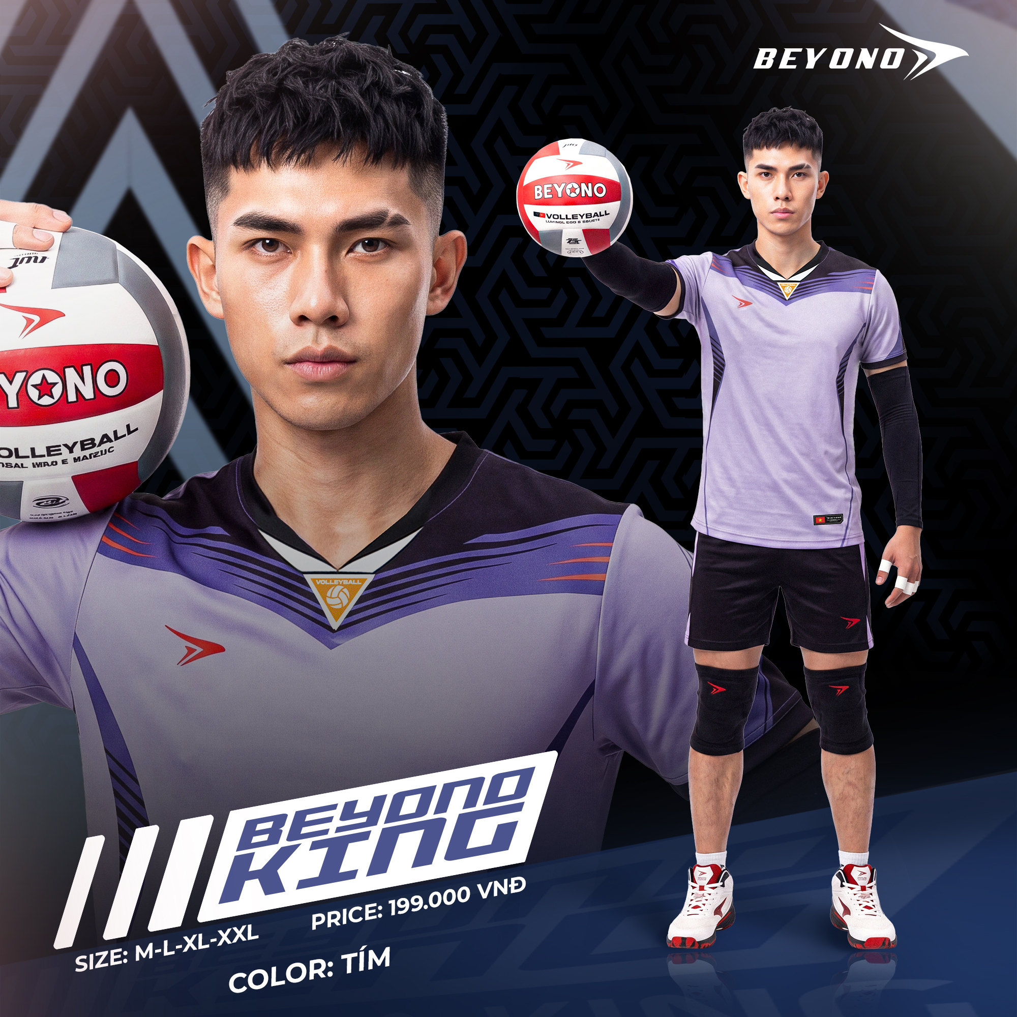 Quần áo bóng chuyền Nam Beyono King  II 