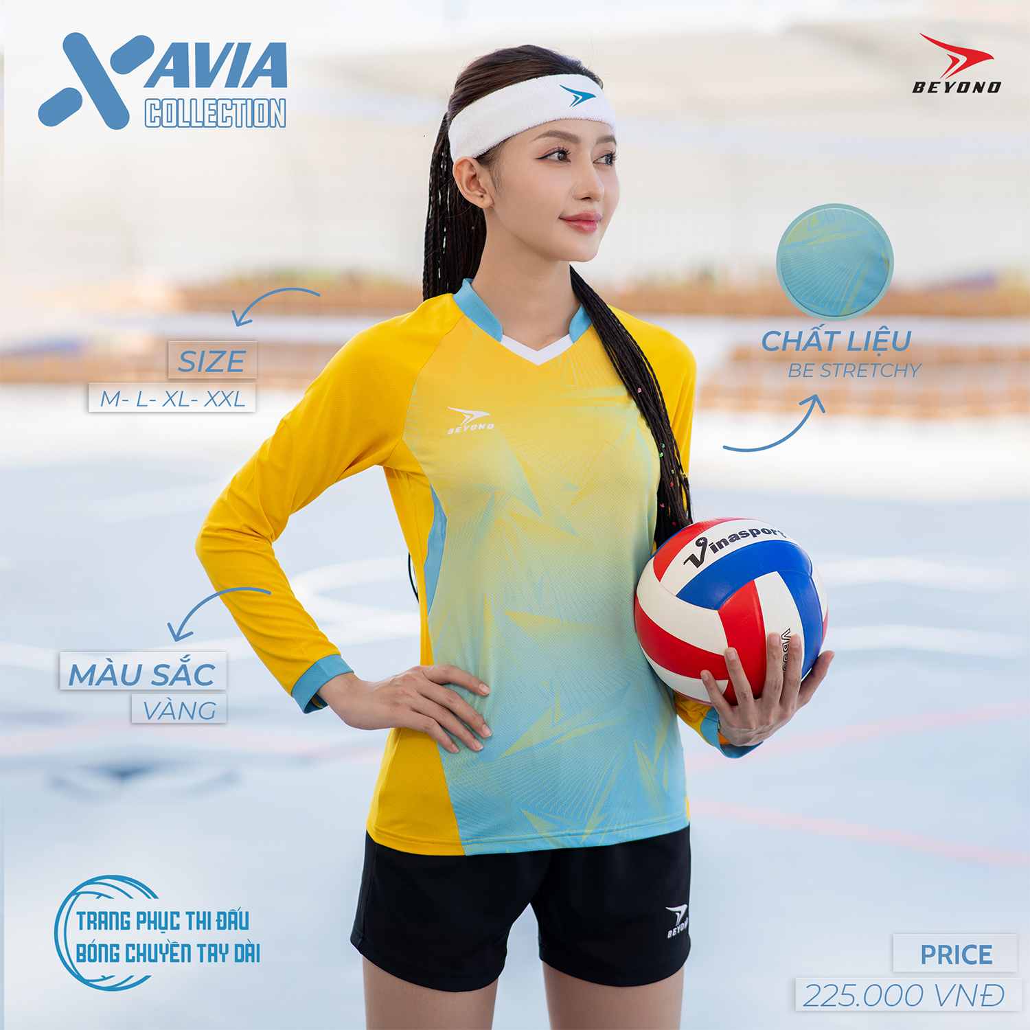 Quần áo bóng chuyền nữ Beyono Xavia 