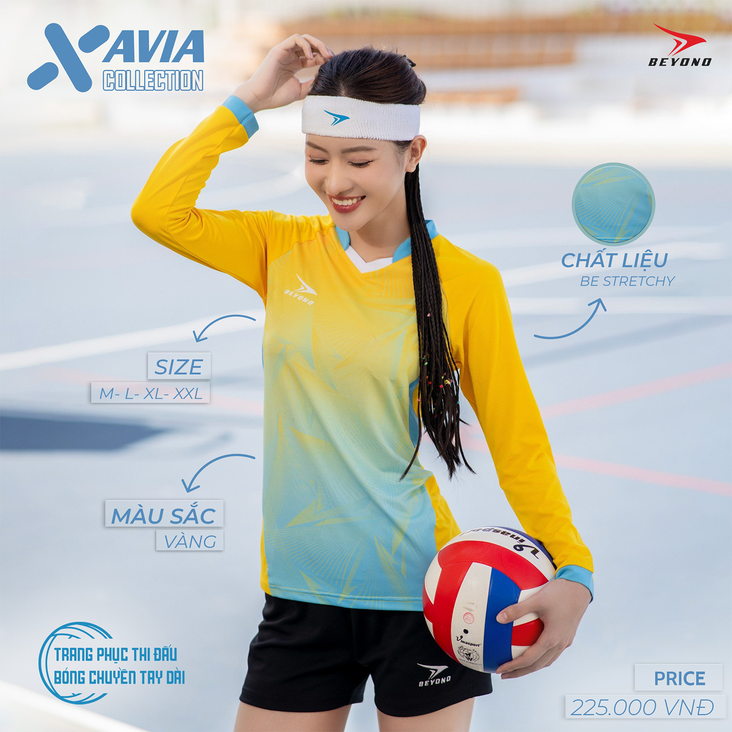 Quần áo bóng chuyền nữ Beyono Xavia 