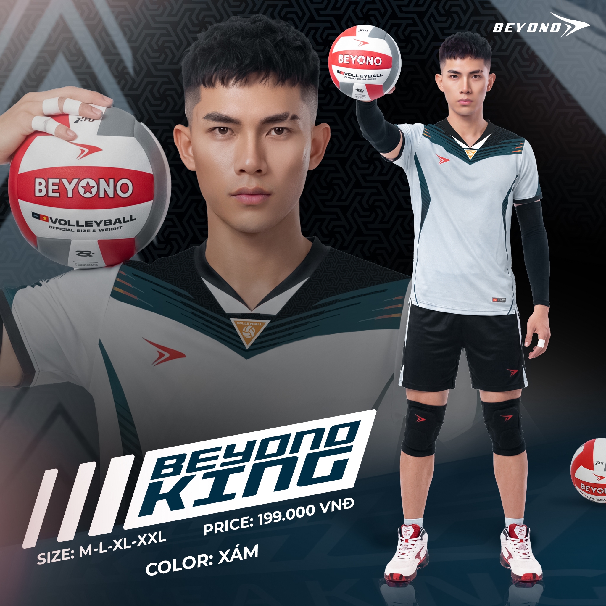 Quần áo bóng chuyền Nam Beyono King  II 