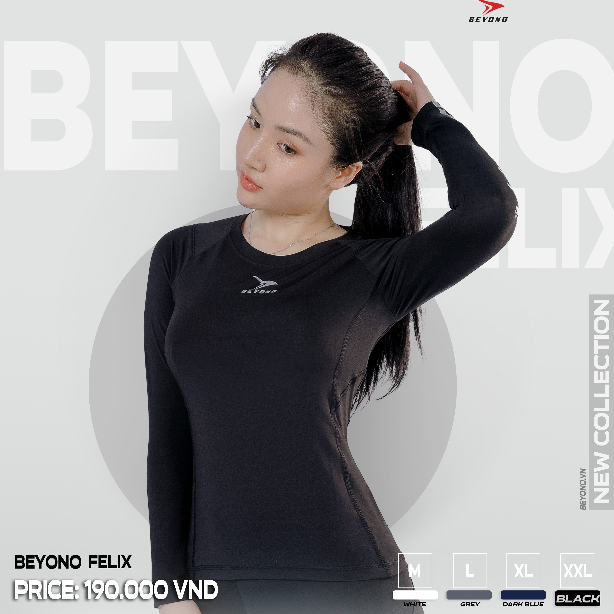 Áo thun dài tay giữ nhiệt Nữ Beyono Felix